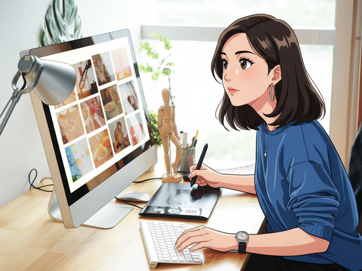 홈페이지 제작 작업하고 있는 블룸버디 디자인 대표