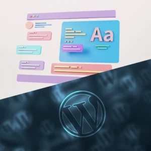 워드프레스와 다른 홈페이지 제작 툴을 보여주는 이미지