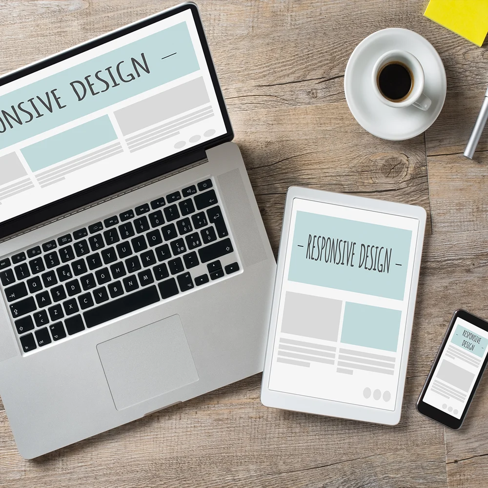 홈페이지 제작을 위한 디자인 단계의 이미지